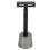 (Black) Doppelschneidiger Barttrimmer, langer Metallgriff, schwarz 2