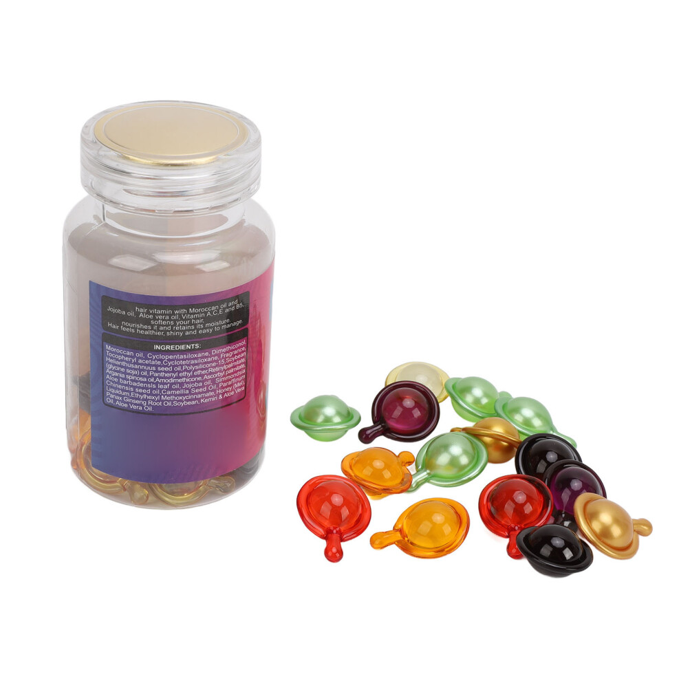 (30pcs) Hair Vitamin Serum Capsules 9pcs Moisturizing Repair Damaged Hair Oil