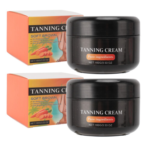 2pz 100g Crema Autoabbronzante Marrone