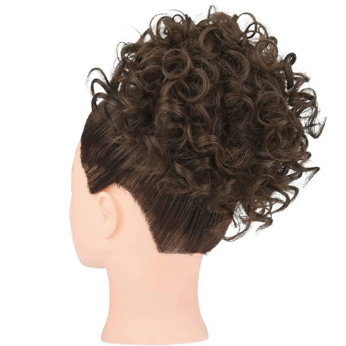 Frauen Locken-Bun Perücke Synthetisch 1