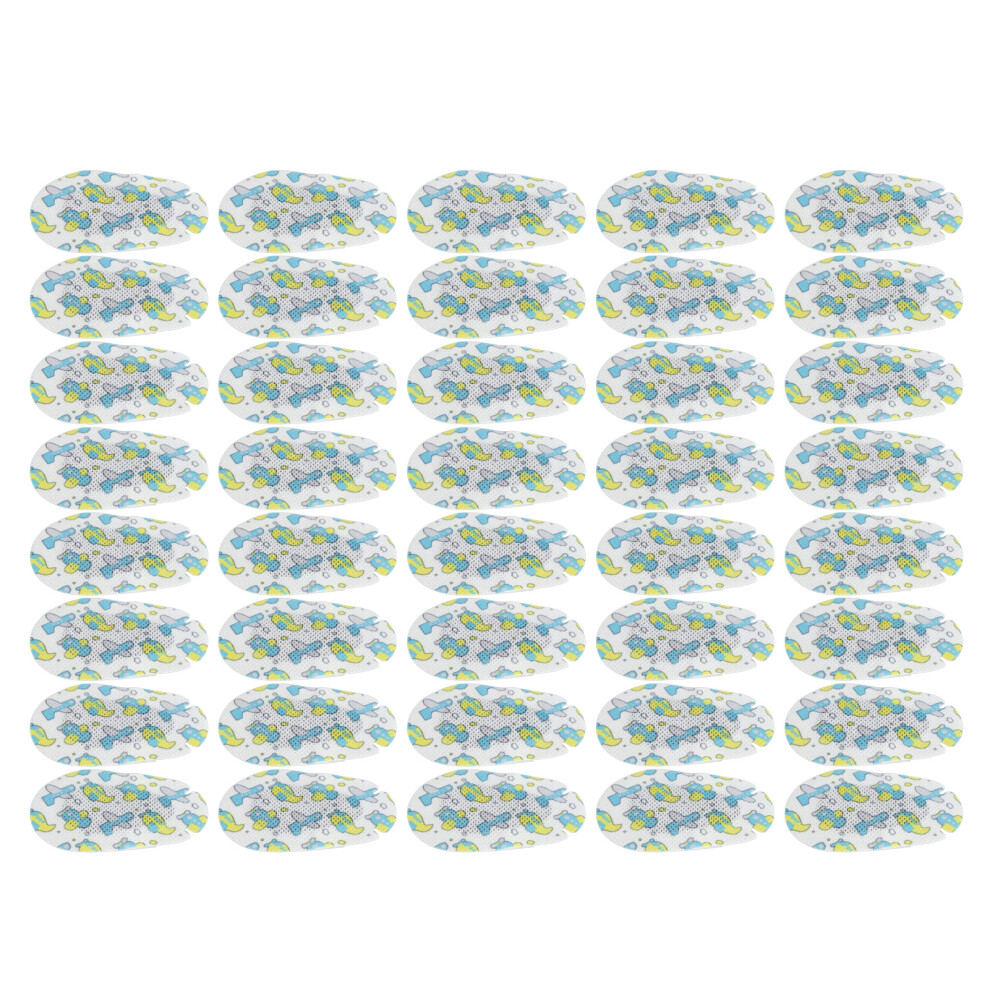 (Airplane Style) 40pcs Breathable Adhesive Eyepatch for Amblyopia Kids Adults Airplane