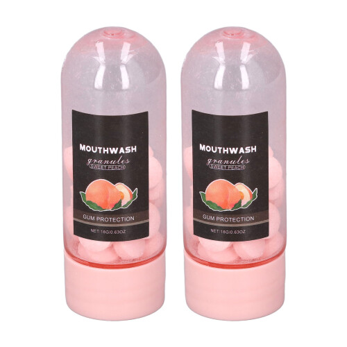 2 Dozen Mondwater Tabletten Perzik Vers 2