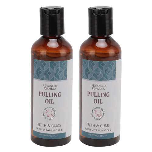 2pcs Coconut Pulling Oil with Tongue Scraper Fresh Breath 2