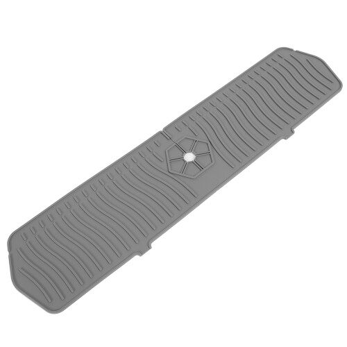 (Gray) Silikon Spritzschutz für Spüle 61x14,8 cm grau 2
