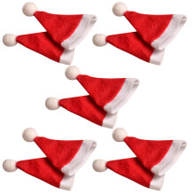 10Pcs Lollipop Hats Christmas Santa Claus Mini Diy Candy Package