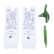 Akupunktursocken atmungsaktiv, Fußmassage, grün, groß