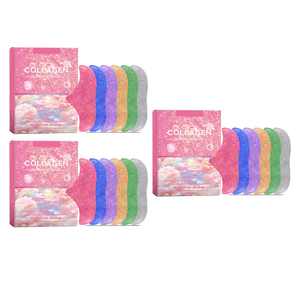 18Pcs Forehead Wrinkle Patches Collagen Hydrating Firming Smoothing