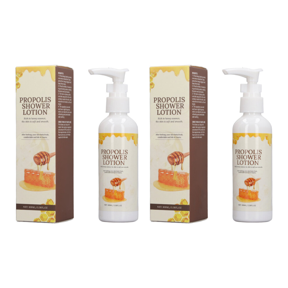 2pcs 100ml Honey Propolis Shower Gel Moisturising Skin Care