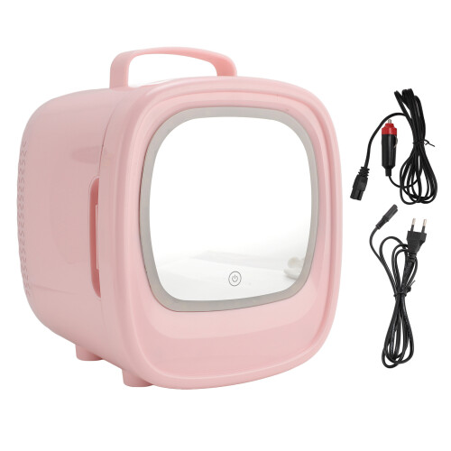 Mini Fridge 6L Portable Cooler Warmer Mirror Makeup Car Fridge