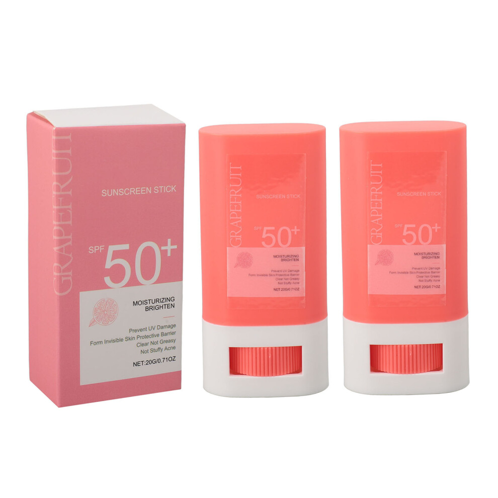 SPF50 Sunscreen Stick Grapefruit Moisturizing Sweatproof 20g