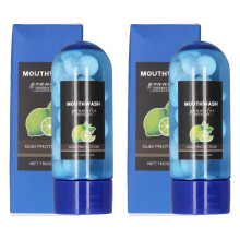 2 Boxen Limetten Mundwasser Tabletten frischer Atem kauen