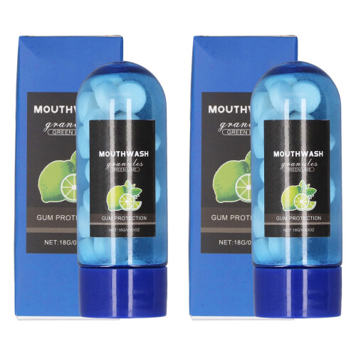 2 Boxes Lime Mouthwash Tablets Fresh Breath Chewable