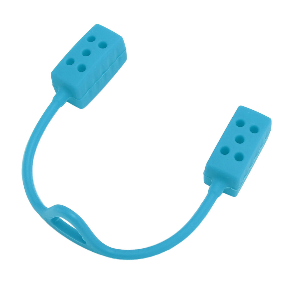 Blue (Blue) Jaw Exerciser Silicone Facial Muscle Trainer Double Chin Reducer