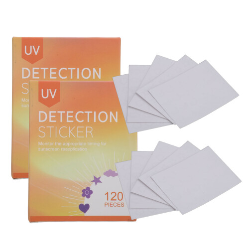 240pcs Sunscreen Detection Stickers Kids Sunburn Prevention