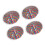 2x Round Sequin Nipple Covers Adhesive 2