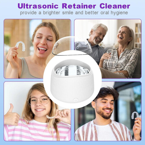 Ultrasonic Retainer Cleaner for Denture 42kHz 2