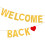 Glitter Gold Welcome Back Banner For Party 3