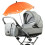 Babyvagn UV-Skydd BarnvagnsParaply VäderSkydd Sol 1