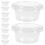 100St 1Oz Engångs Plast Portionsbehållare Med Lock 1