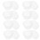 100St 1Oz Engångs Plast Portionsbehållare Med Lock 10