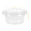 100St 1Oz Engångs Plast Portionsbehållare Med Lock 2