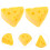 30Pièces Mini Fromage Frais Simulation Accessoires DIY Jaune Plastique 9