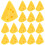 30Pièces Mini Fromage Frais Simulation Accessoires DIY Jaune Plastique 8
