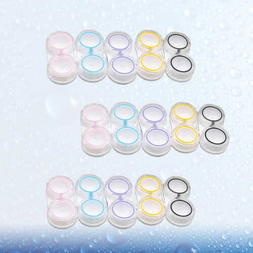 15Pcs Bärbar Läckagesäker Objektivlåda Transparent Hållare 1