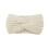 1X Warm Wit Gebreid Haarband Headwrap Vrouwen 1