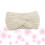 1X Warm Wit Gebreid Haarband Headwrap Vrouwen 9