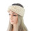 1X Warm Wit Gebreid Haarband Headwrap Vrouwen 2