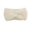 1X Warm Wit Gebreid Haarband Headwrap Vrouwen 6