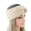 1X Warm Wit Gebreid Haarband Headwrap Vrouwen 4