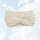 1X Warm Wit Gebreid Haarband Headwrap Vrouwen 10