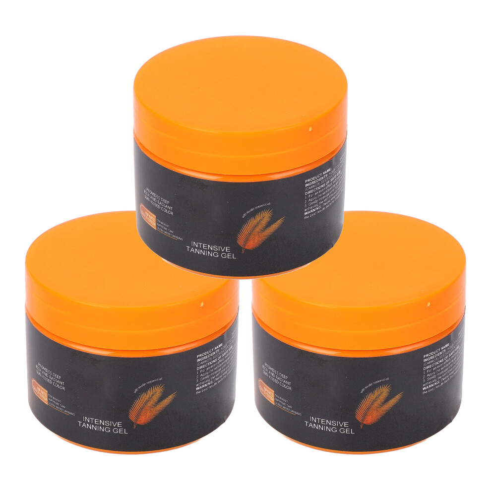 Brown 3Pcs 150G Intensive Tanning Gel Tanning Accelerator Beach