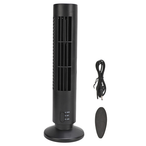 Ventilatore a Torre Senza Pale USB 2 Vel Silenzioso