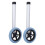 2pcs Universal Walker Wheels Stainless Steel Replacement for Elderly 3