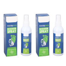2PCS 100ml Foot Odor Spray Sweat Smell Elimination for Shoes