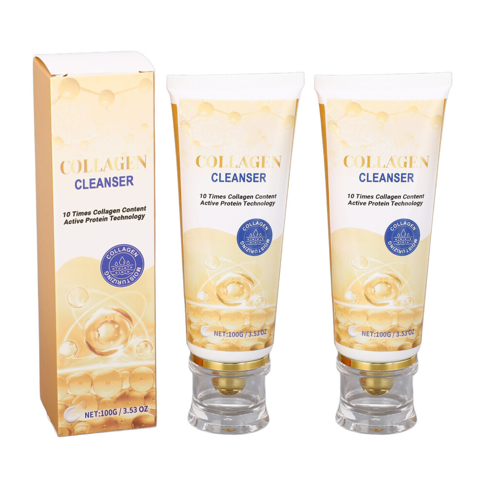 2pcs 100g Collagen Facial Cleanser Hydrating Firming for Women