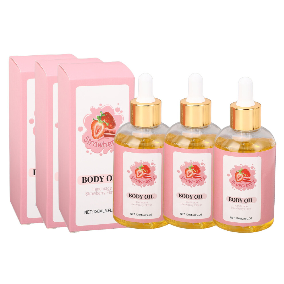 3pcs 120ml Skincare Body Oil Moisturizing Hydration Refreshing