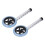 2pcs Universal Walker Wheels Stainless Steel Replacement for Elderly 4