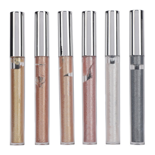 6 Farben holographischer Lippenstift & Lidschatten Set