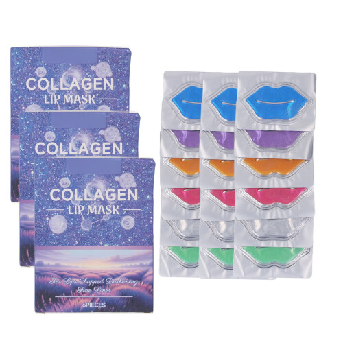 18pcs Collagen Lip Mask Hydrating Wrinkle Smoothing
