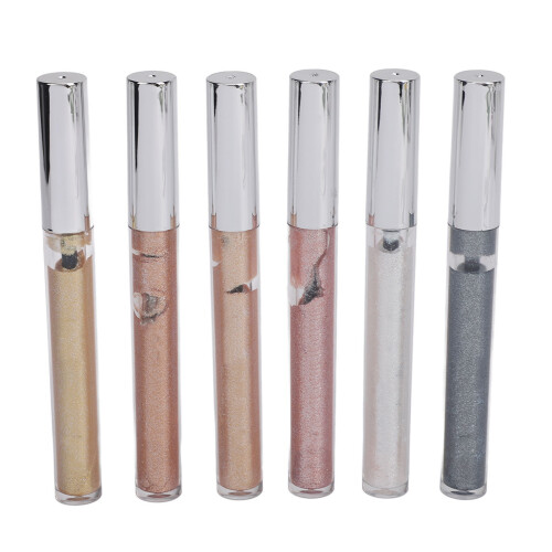 6 Farben holographischer Lippenstift & Lidschatten Set 1