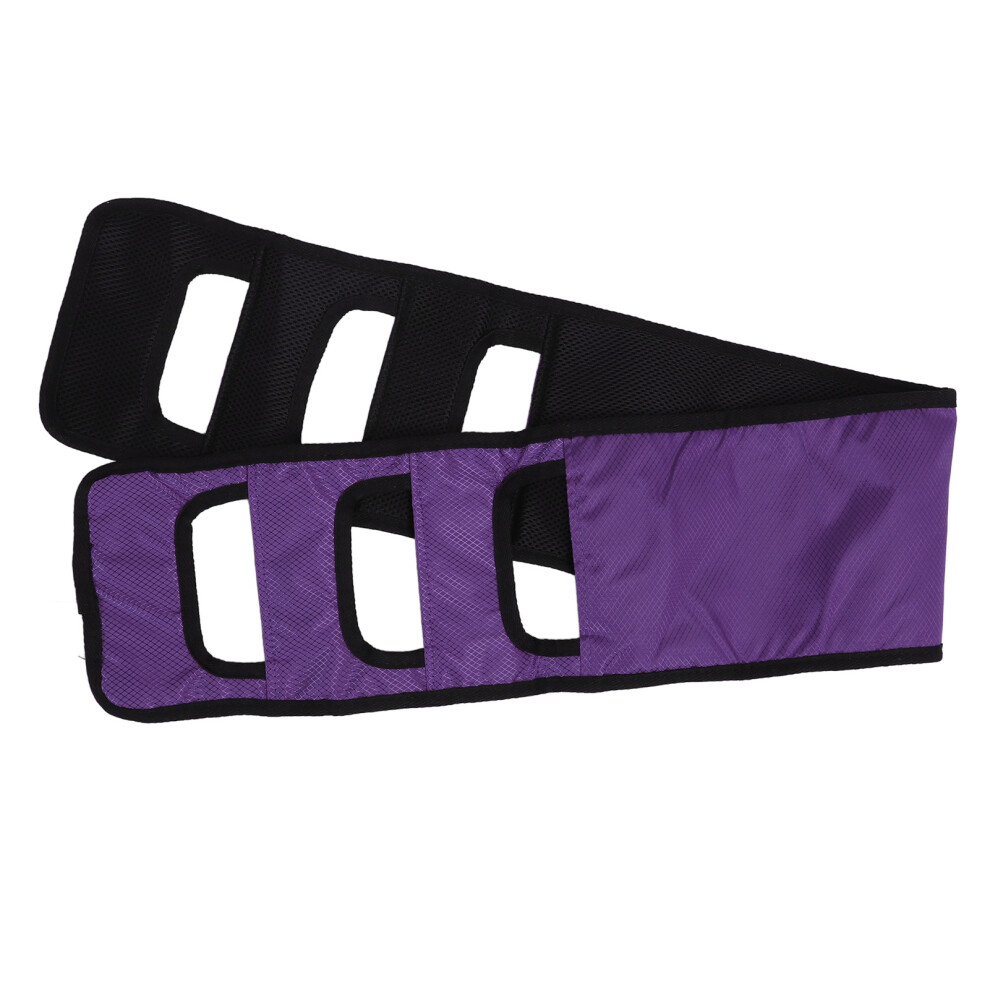 (Purple) Bed Transfer Sling Elderly Lifting Aid Padded Handle Green