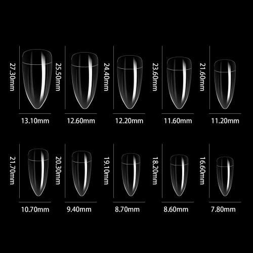 100x Valse Nagels Adelaarsklauw 1