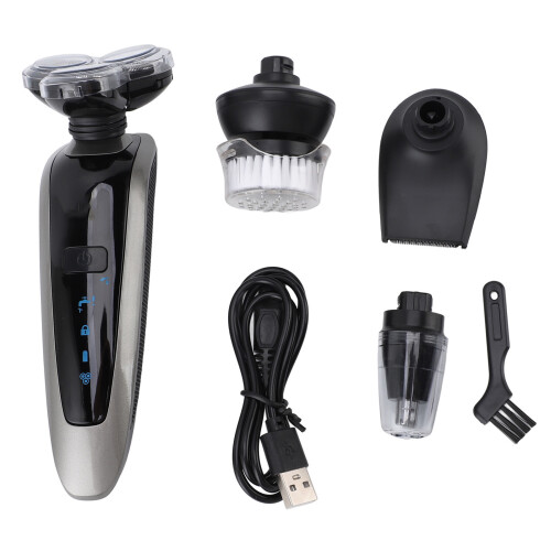 Elektrischer Barttrimmer 4D schwimmend IPX6 wasserdicht USB