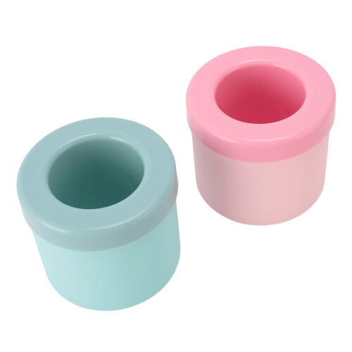2x Zylinder-Eiswürfelform aus Silikon 1