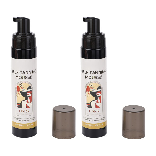 2 Pcs 100ml Self Tanning Mousse Quick Dry No Streak Body Bronzer 2