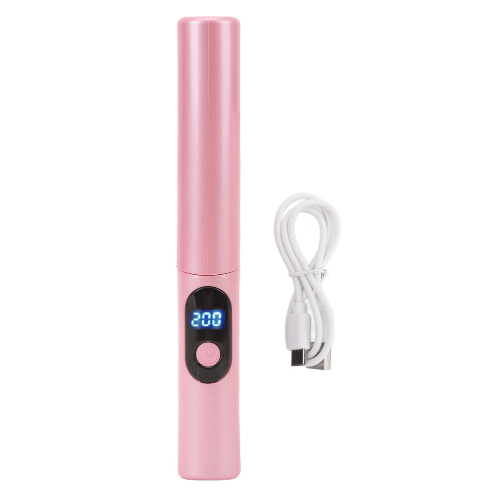 (Roseate) Wireless Hair Straightening Comb USB Charging Portable Brush Travel